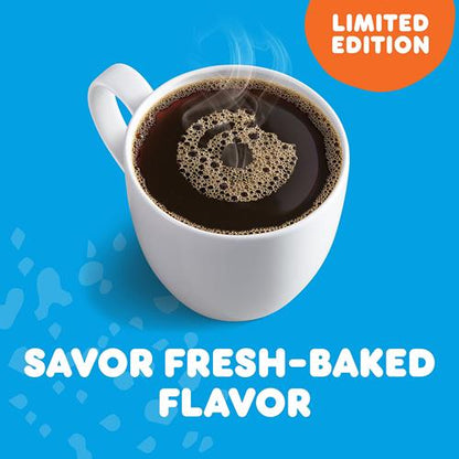 ByBies Dunkin Blueberry Muffin flavored ground coffee in 11-ounce bag, rich coffee with blueberry muffin aroma and flavor.