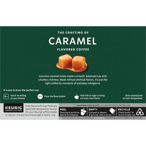 Starbucks Caramel Flavored Coffee K-Cup Pods by Bies, 10-pack, 100% Arabica coffee in a box with individually sealed pods