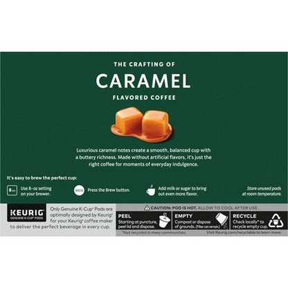 Starbucks Caramel Flavored Coffee K-Cup Pods by Bies, 10-pack, 100% Arabica coffee in a box with individually sealed pods