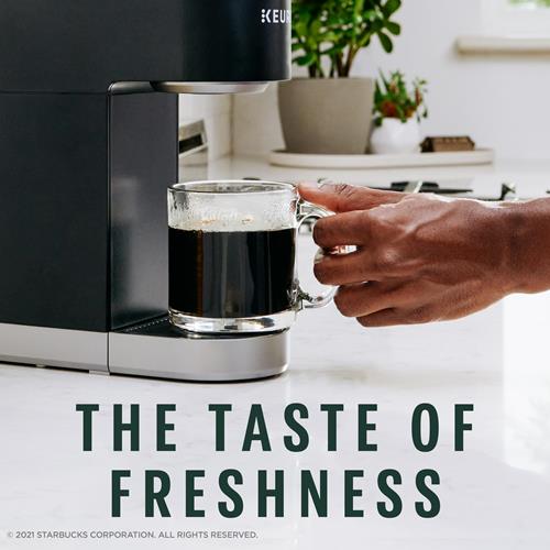ByBies Starbucks K-Cup coffee pods with medium roast Breakfast Blend, 100% Arabica, 10 pods in a box for single-serve brewing.