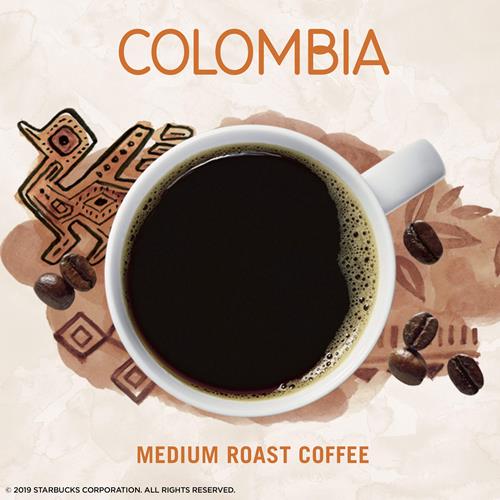 ByBies Starbucks Via Instant Coffee, medium roast Colombia Arabica coffee 8-pack featuring instant coffee packets.