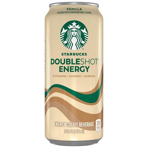 ByBies Starbucks Double Shot Energy Drink with Vanilla flavor in a 15 Fl Oz can, ready to boost your energy.