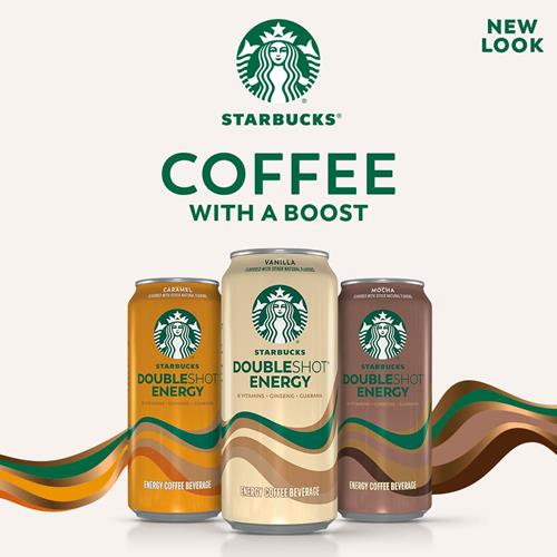 ByBies Starbucks Double Shot Energy Drink in vanilla flavor, 15 fl oz can featuring vibrant branding and energy-boosting design.