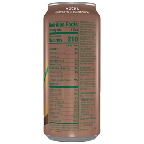Starbucks Doubleshot Energy Mocha drink in a 15 oz can, byByies brand, with the label visible on the can.