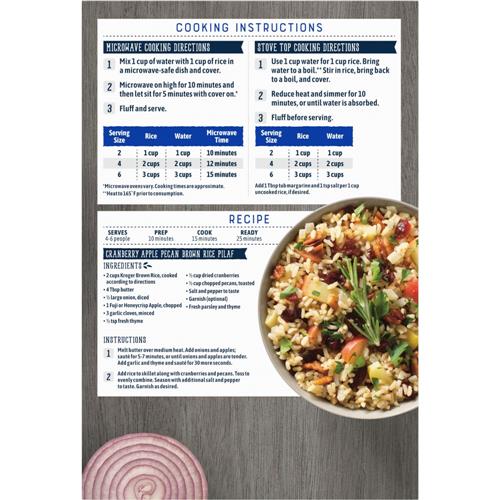 ByBies Kroger instant microwaveable brown rice in 14 oz package, ready-to-eat grains and legumes for quick meals
