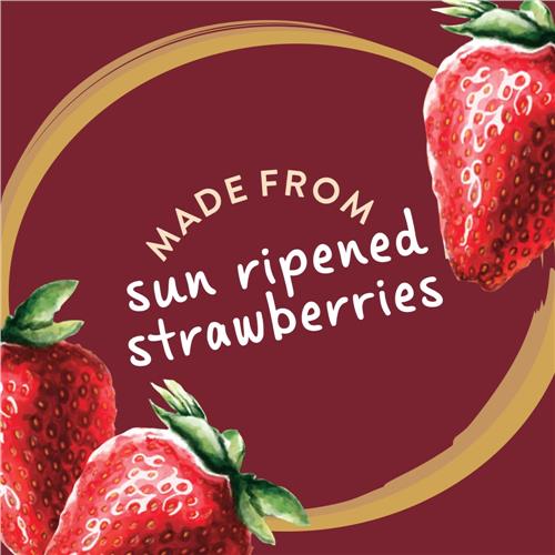 ByBies Kroger Strawberry Jam 18 oz jar, sweet fruit spread with fresh strawberry pieces, ideal for breakfast or recipes