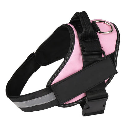 Personalized no-pull reflective dog harness vest, breathable adjustable design for small to large dogs