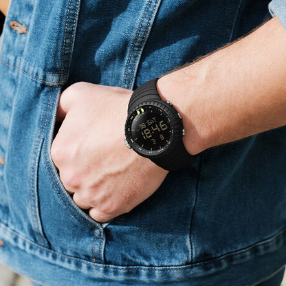 Creative large-dial multifunction waterproof luminous watch with detailed face and glowing hands