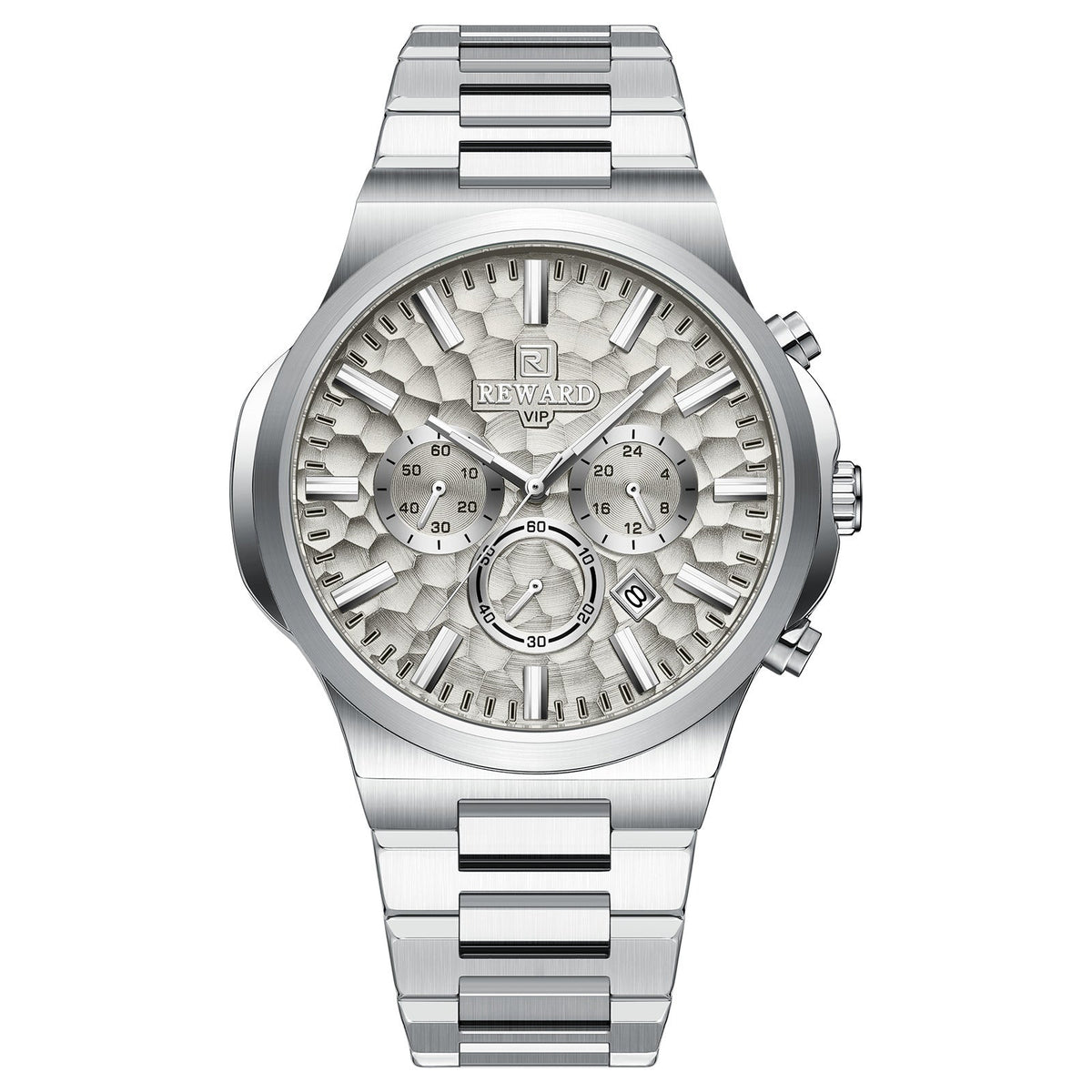 Luminous waterproof multifunctional quartz men's watch with analog dial and durable wristband