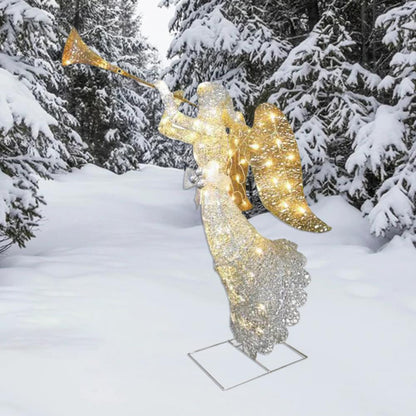 Acrylic Christmas garden decoration with festive design, suitable as a holiday gift