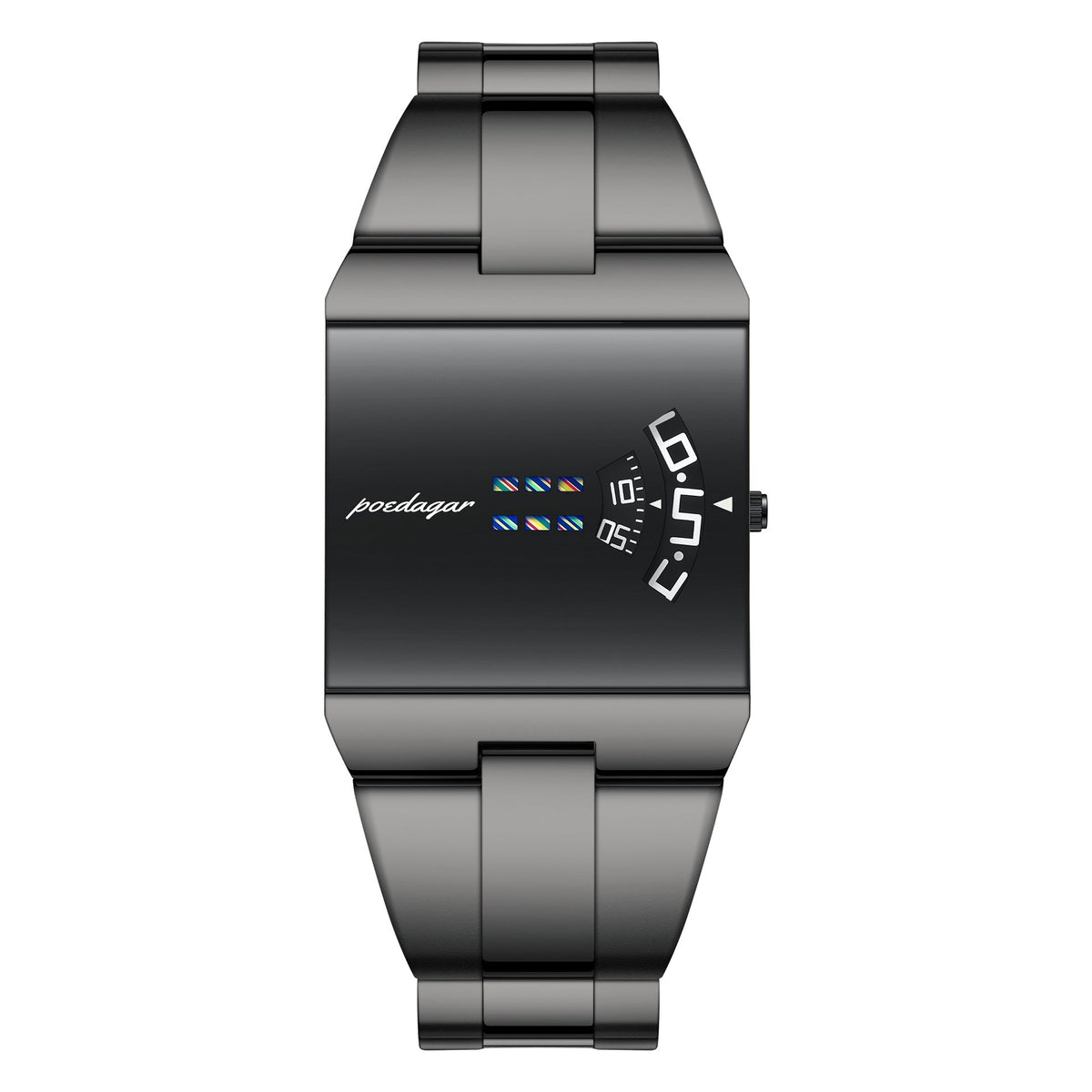 Ultra-thin trendy waterproof quartz watch with sleek design and adjustable strap