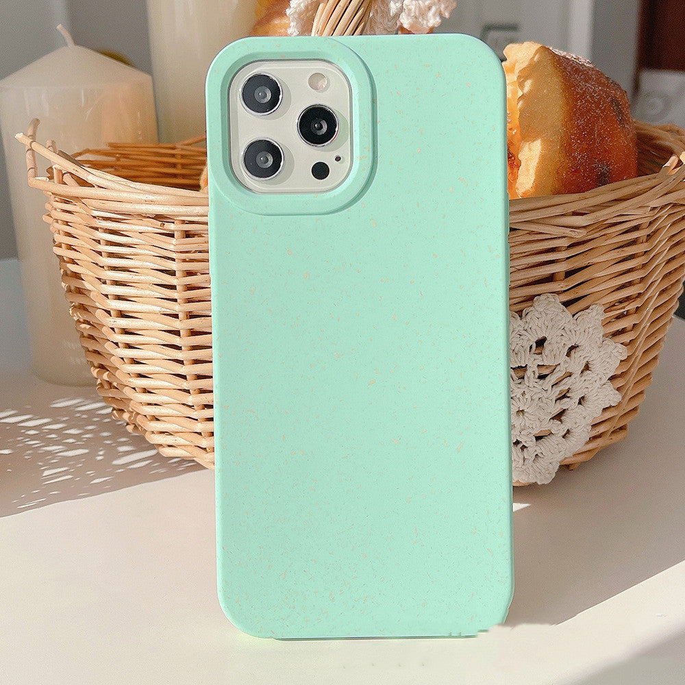 Wheat straw fully degradable protective phone case for Apple iPhone 14 Pro Max