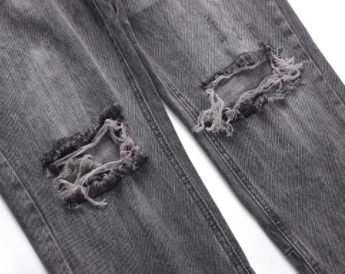 Zipper Jeans Trousers
