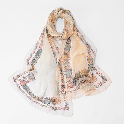 Floral elegant versatile women's fashion outer shawl by My Store