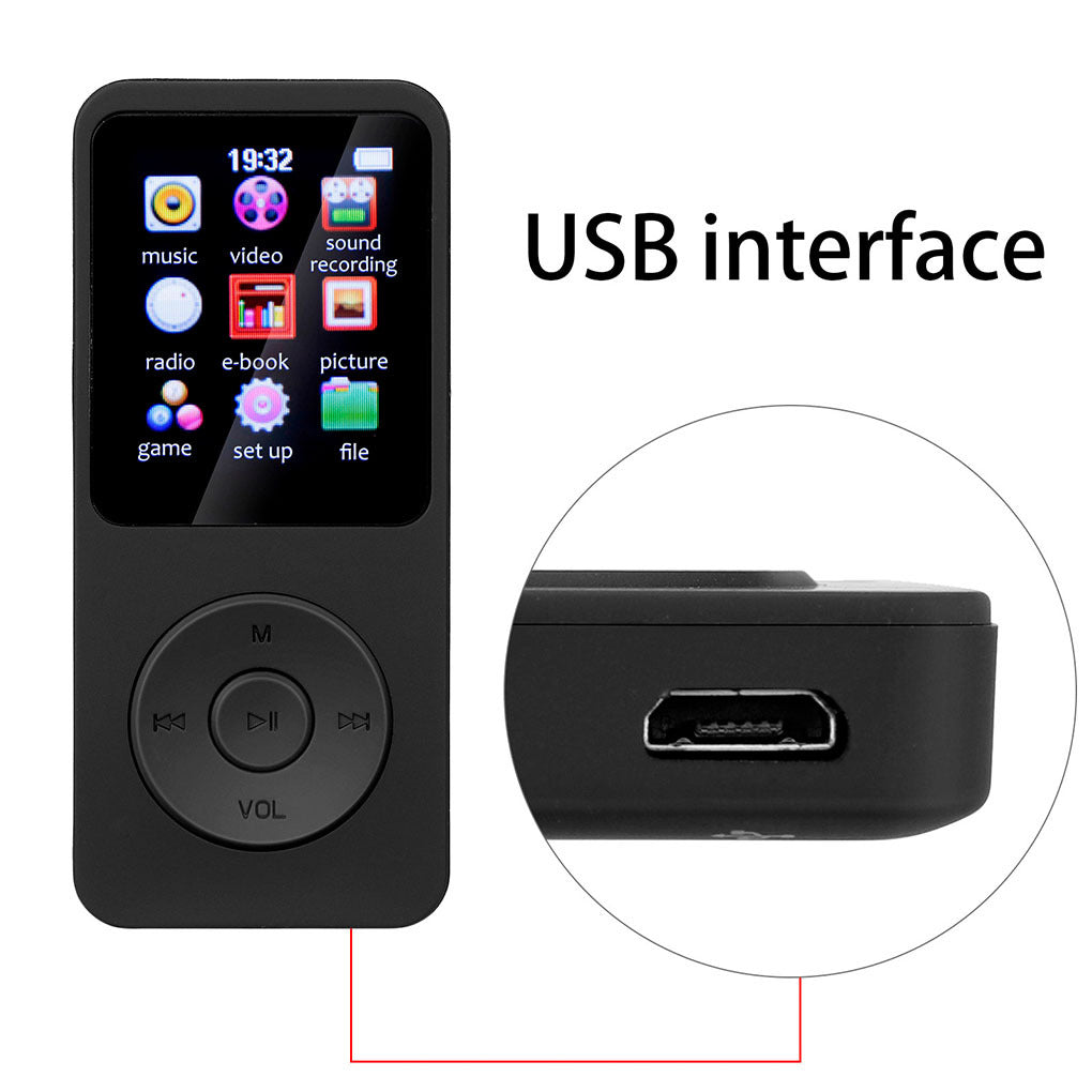 MP3 Walkman Student Edition touch Bluetooth MP4 ebook player in compact portable design