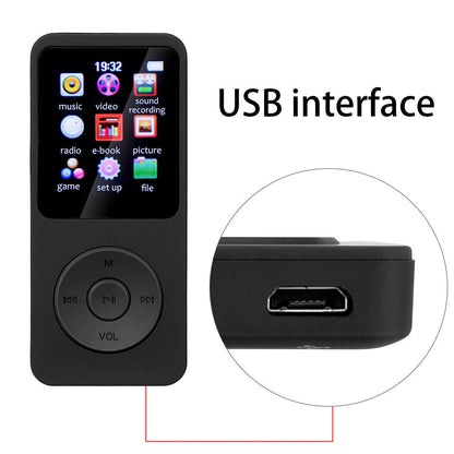 MP3 Walkman Student Edition touch Bluetooth MP4 ebook player in compact portable design