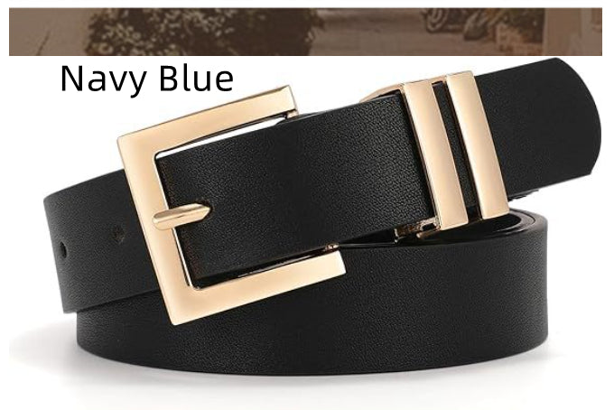 Trendy slim belt, luxurious versatile waist accessory styled with jeans and dresses