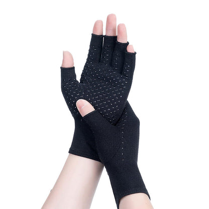 Cross-Border Indoor Men'S And Women'S Sports Fingerless Pressure Gloves Joint Rehabilitation Training Nursing Gloves Wholesale