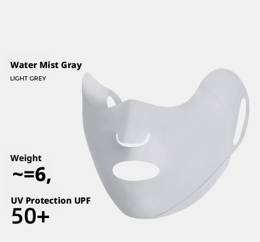 Breathable nylon sunscreen mask, border-style face covering in skin color by My Store
