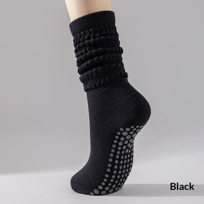 Women's silicone non-slip yoga socks in a soft, flexible design