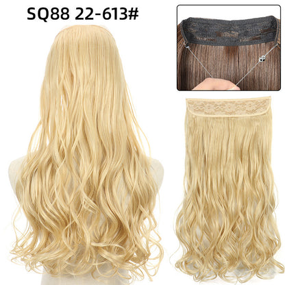 Adjustable Synthetic Hair Curtain Wig for Women