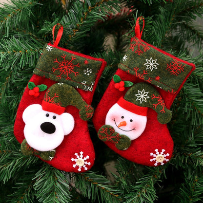 Christmas decorations printed candy bag with festive holiday design and colorful Christmas patterns