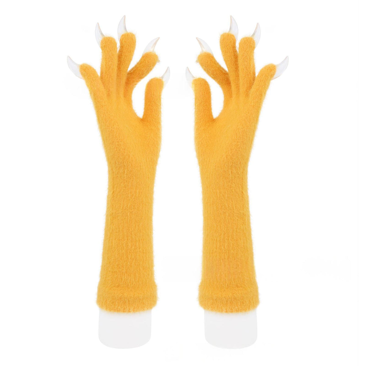 Halloween silicone meat mat long gloves in black, showing textured heat-resistant kitchen gloves