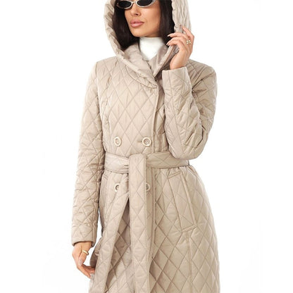 Hooded padded cotton winter coat in lightweight design by My Store