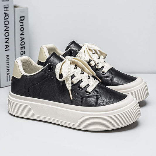 Men's trendy chunky flat skate shoes in a breathable casual design, 2026 summer sneakers