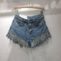 Back Up My Files Now® 2023 summer high-waisted ripped denim shorts for women, showcasing distressed fabric and casual fit.