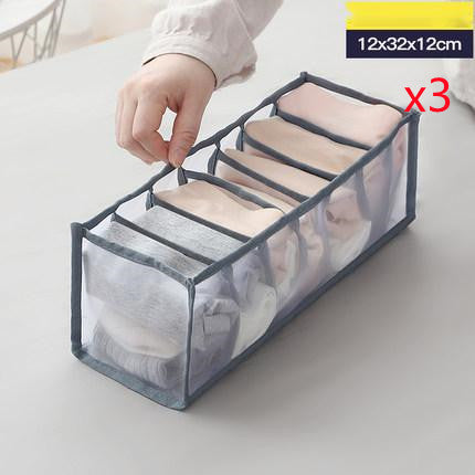 Underwear storage box made of non-woven fabric, organized compartment design