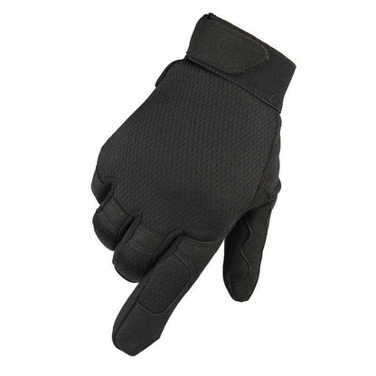 Outdoor sports cycling tactical gloves with shock-absorbing, abrasion-resistant protective padding