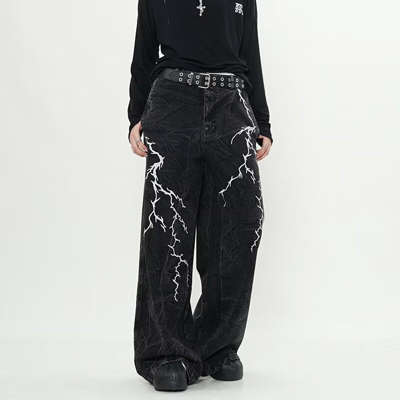 American-style streetwear retro machete jeans in a classic denim design