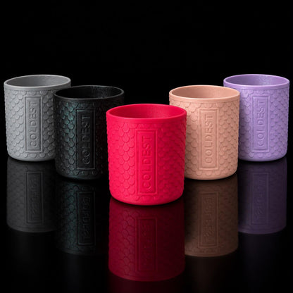 Set of five Coldest Boots accessory covers in black, designed to keep footwear warm and protected.