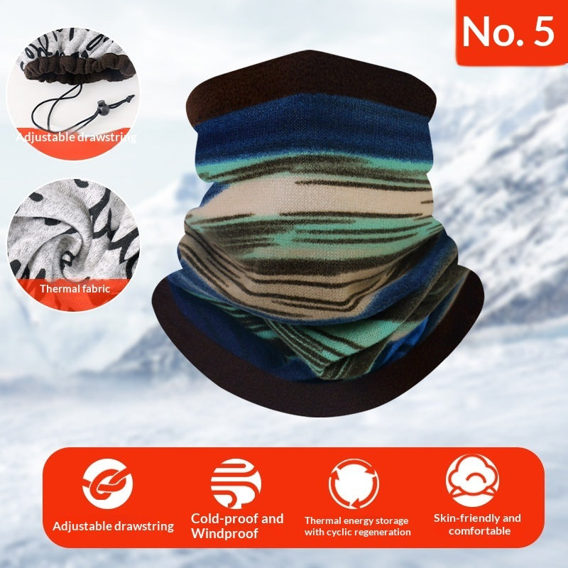 Outdoor multi-functional thermal neck gaiter in a versatile design, shown against a plain background