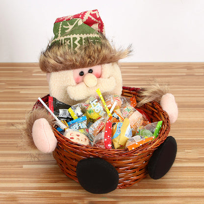 Christmas candy basket tabletop ornament with festive candy decorations for children, My Store