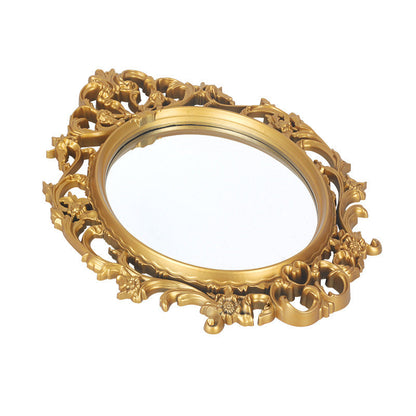 Classical oval retro decoration mirror with ornate frame