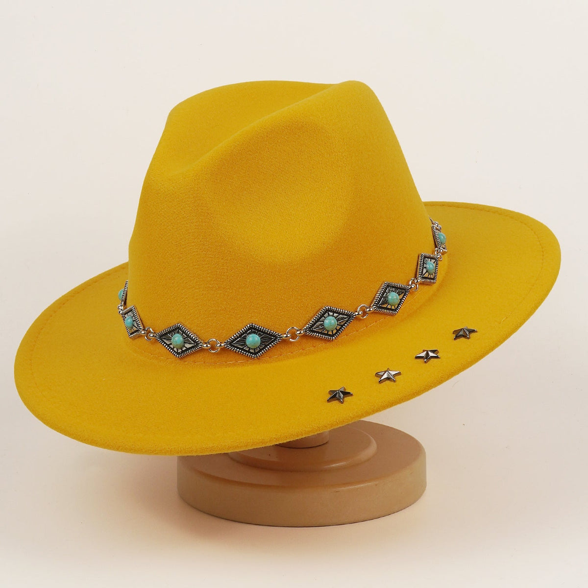 Vintage-patterned denim hat with versatile fashionable design by My Store