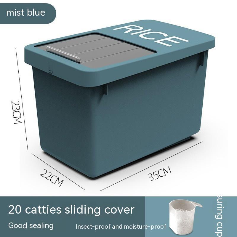 Dust-proof sealed pet supplies storage box with secure lid in a compact design
