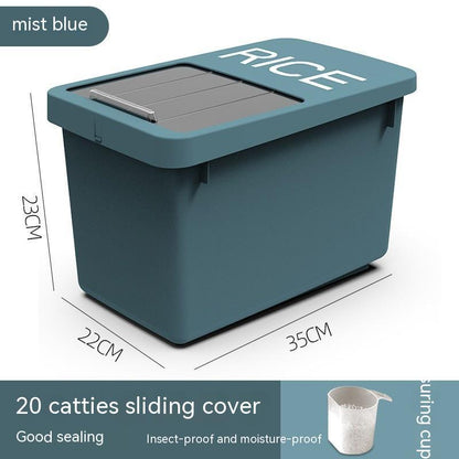 Dust-proof sealed pet supplies storage box with secure lid in a compact design