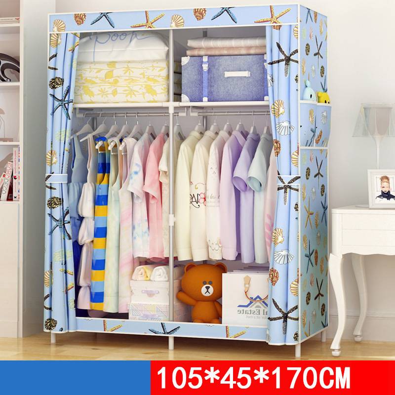 Single dormitory dust-closed wardrobe by My Store, compact storage cabinet with enclosed doors