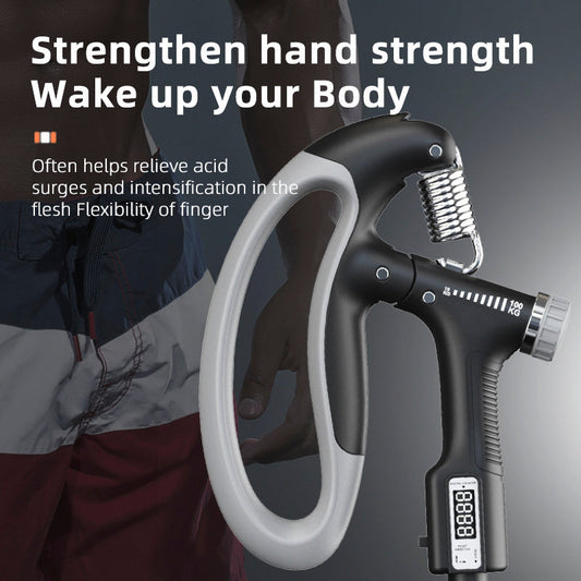 Adjustable 10–100kg counting grip hand trainer for arm and forearm muscle training fitness equipment