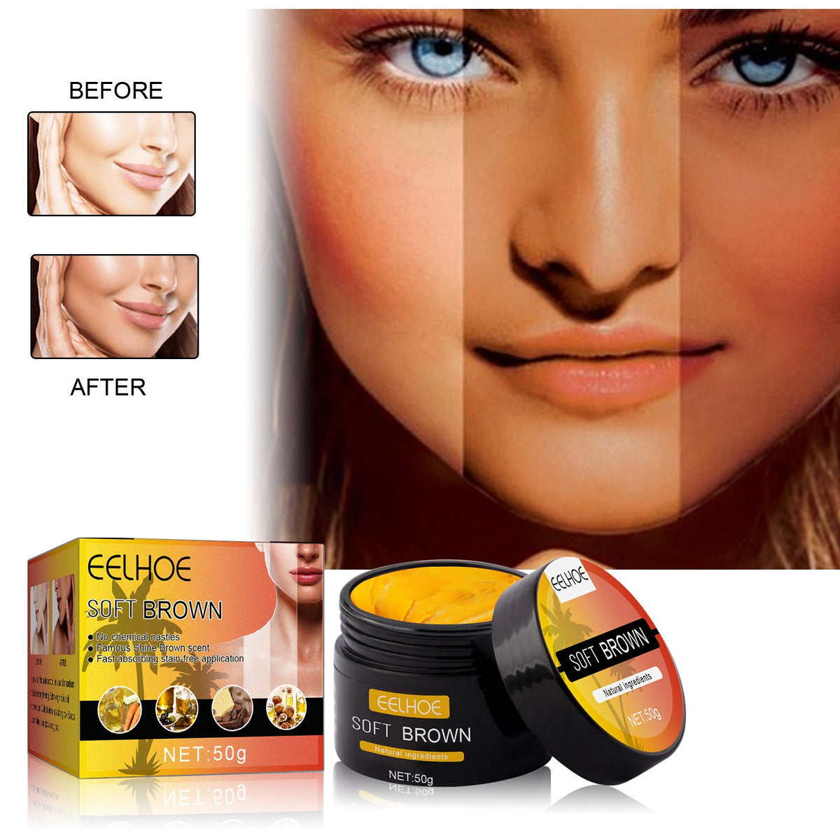 Wheat complexion body tanning moisturizing product bottle by My Store