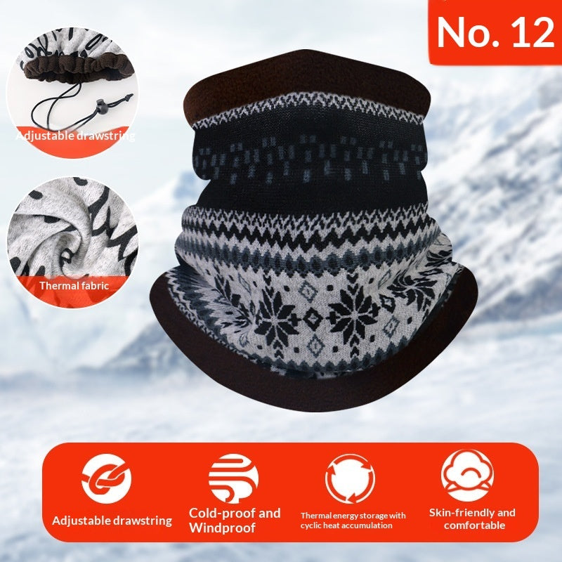 Outdoor multi-functional thermal neck gaiter in a versatile design for cold-weather activities