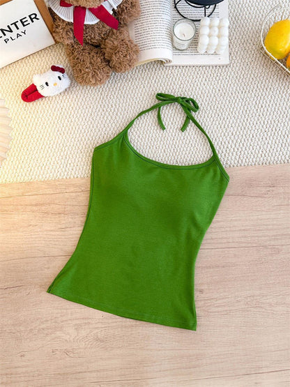 Women's fashionable figure-flattering off-shoulder halter strap dress by My Store