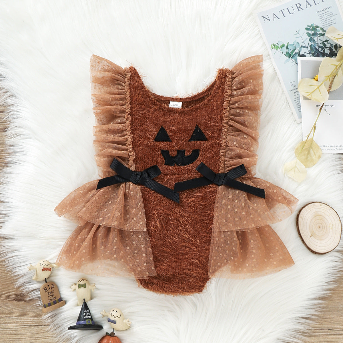 Halloween baby costume triangle romper from My Store with playful triangle pattern and snap closure