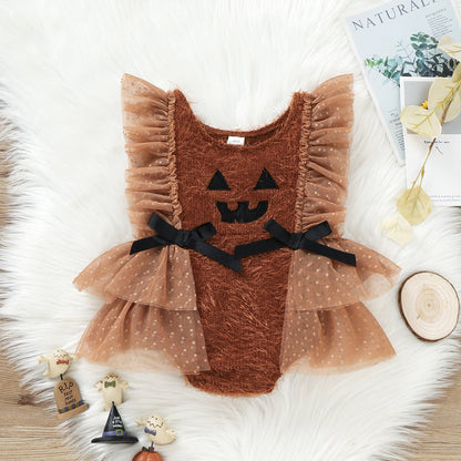 Halloween baby costume triangle romper from My Store with playful triangle pattern and snap closure