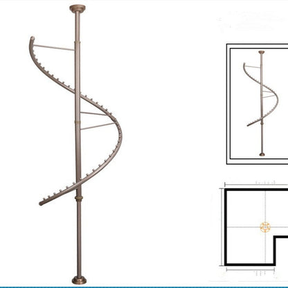 360-degree rotating wardrobe closet hanger in a compact vertical design