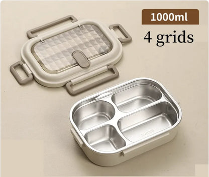304 Stainless Steel Microwaveable Bento Box