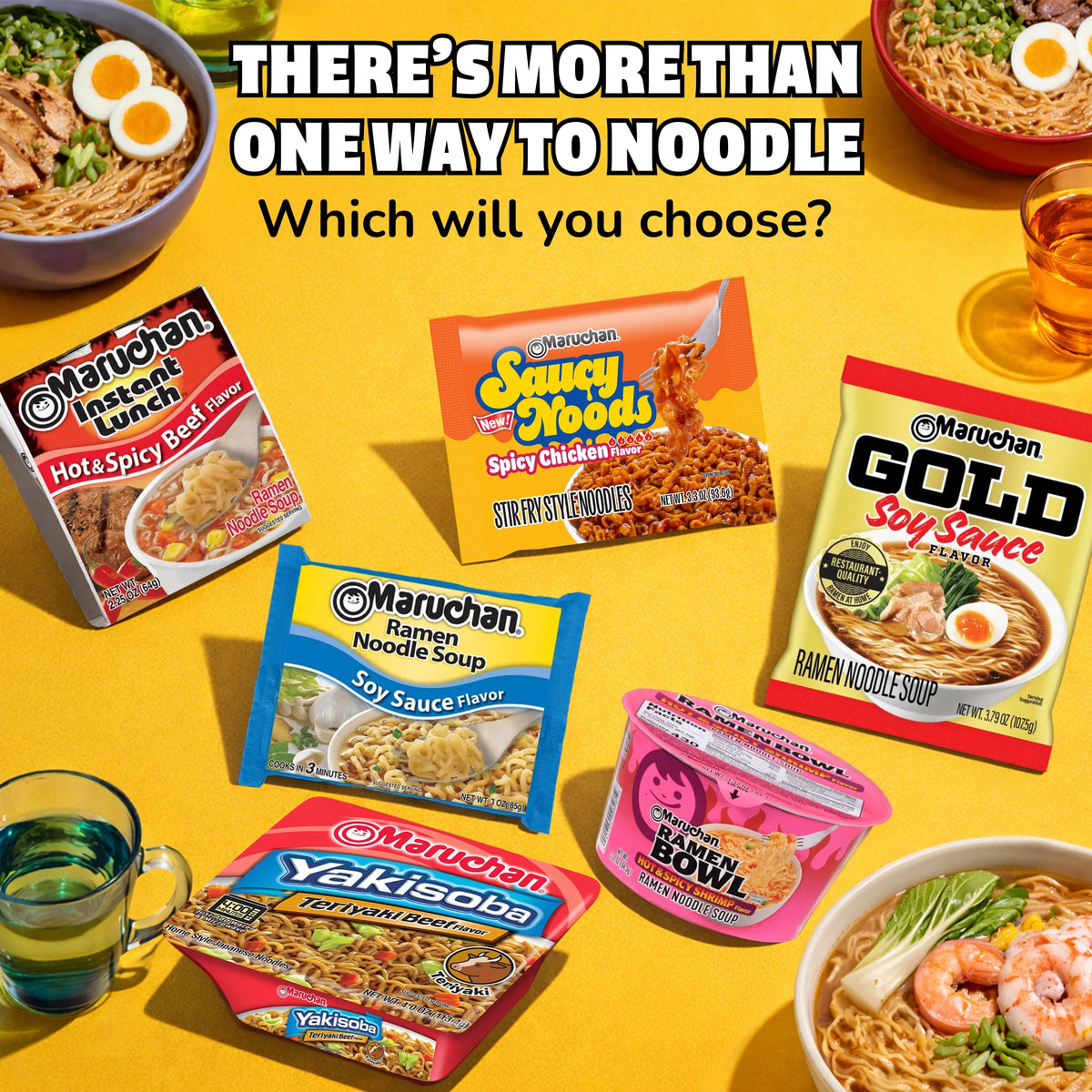 Pack of 12 BACKUPMYFILESNOW® Maruchan Chicken Flavor Instant Ramen Noodles, 3 oz each, in colorful packaging.